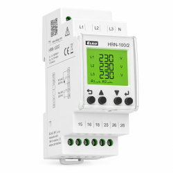Monitorovacie nap�ov� rel� HRN-100/2 s LCD displejom, schv�len� pre FVE
